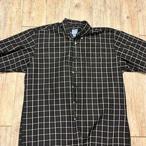 Jos. A. Bank Black and White Casual Button Down Shirt